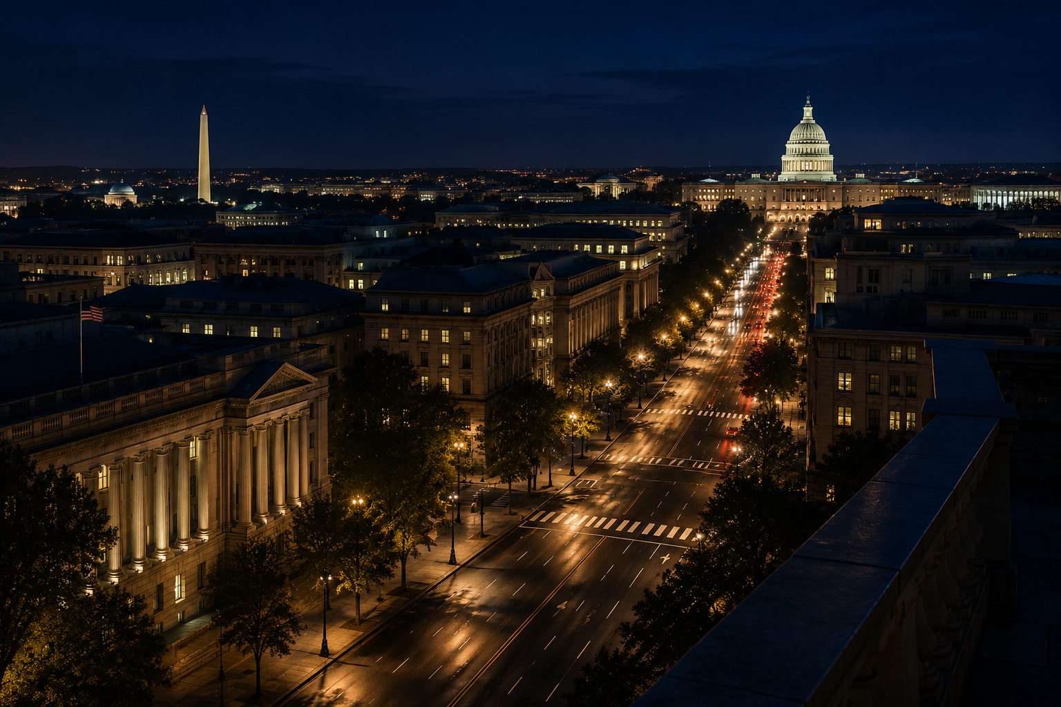 Washington, D.C. at night