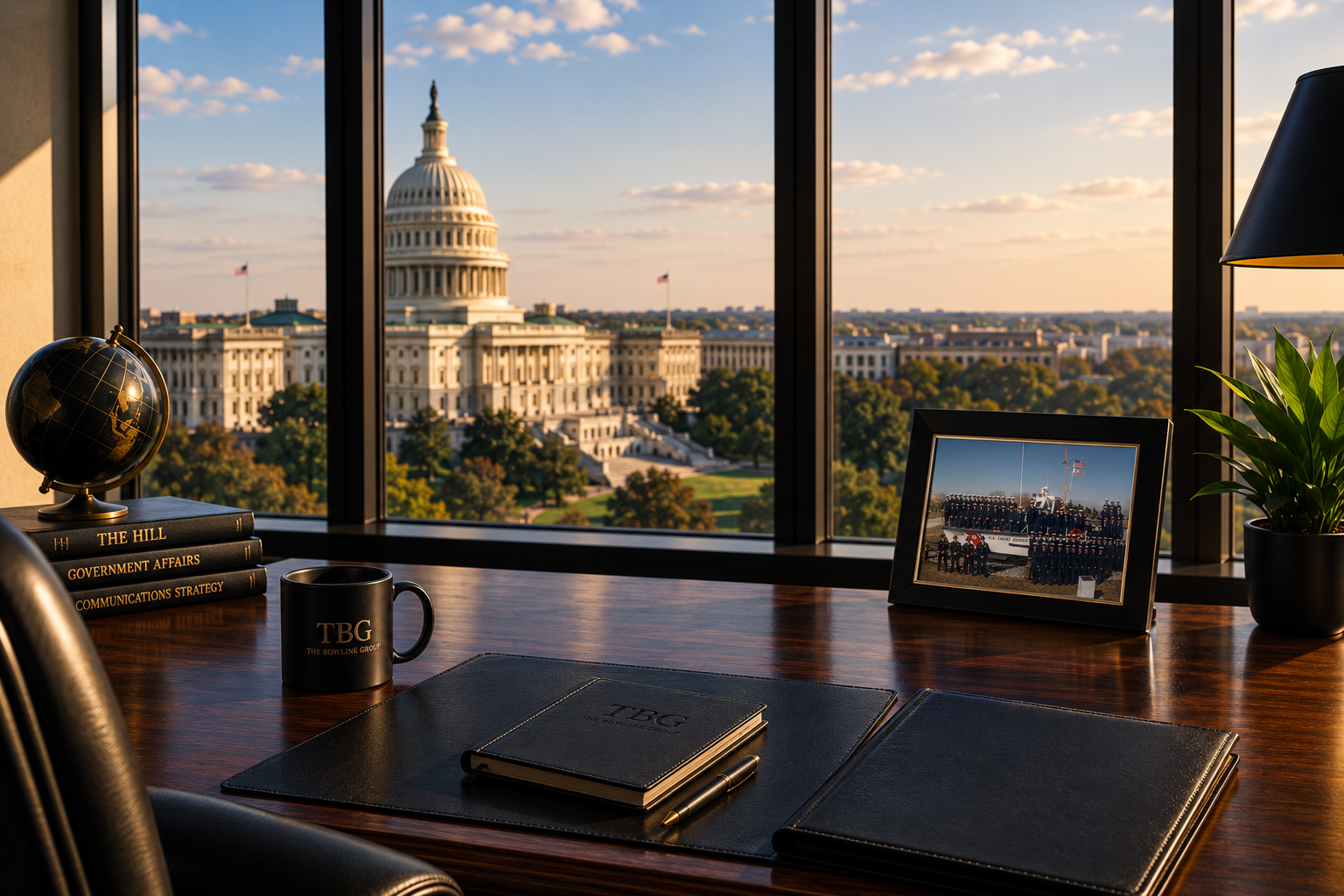 Executive office overlooking the United States Capitol